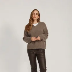 Olja Sweater Signature - brownstone