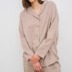 Vivienne - skjorte Mocha Maringue