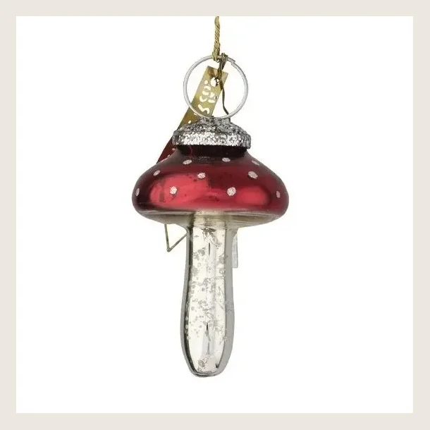 Mushroom � r�d glasornament