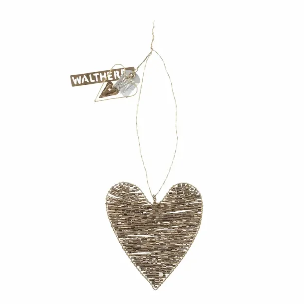 Julehjerte med perler