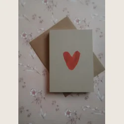 Kort med hjerte
