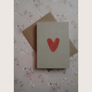 Kort med hjerte