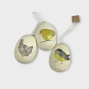 P�ske�g med fugle - naturhvid