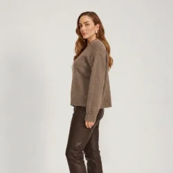 Olja Sweater Signature - brownstone